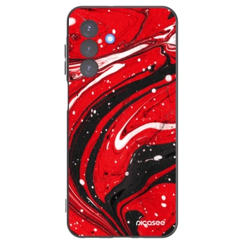 Picasee Samsung Galaxy A17 5G Hülle - Schwarzes Silikon - Red black