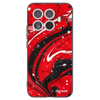 Picasee Xiaomi 15T Pro Hülle - Schwarzes Silikon - Red black