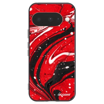 Picasee Google Pixel 10 Hülle - Schwarzes Silikon - Red black