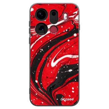 Picasee OPPO Find X9 Pro Hülle - Schwarzes Silikon - Red black