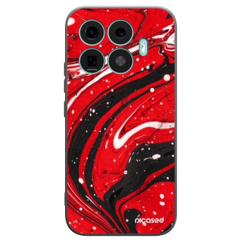 Picasee Xiaomi 17T Hülle - Schwarzes Silikon - Red black
