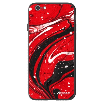 Hülle für Apple iPhone 6/6S - Red black