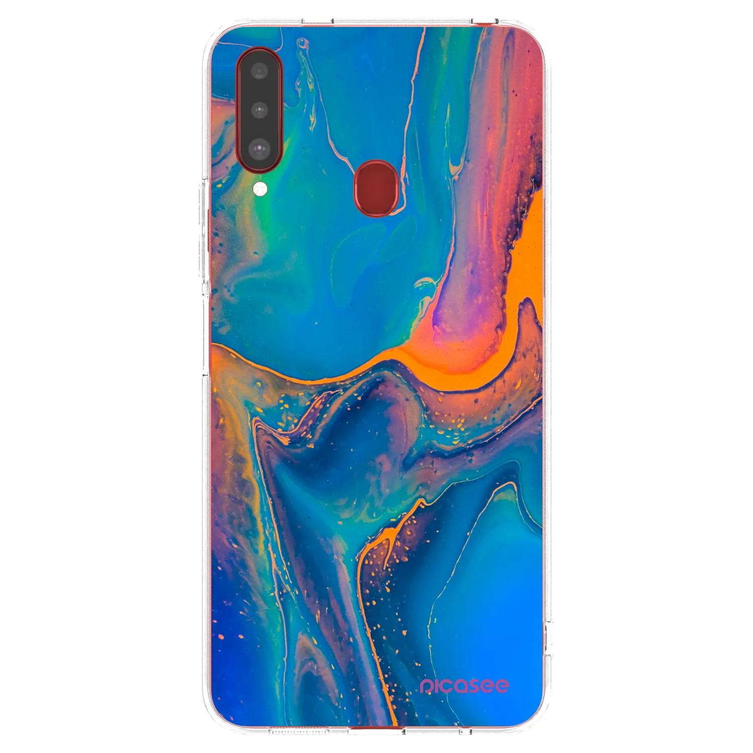 Picasee Samsung Galaxy A20s Hülle - Transparentes Silikon - Rainbow