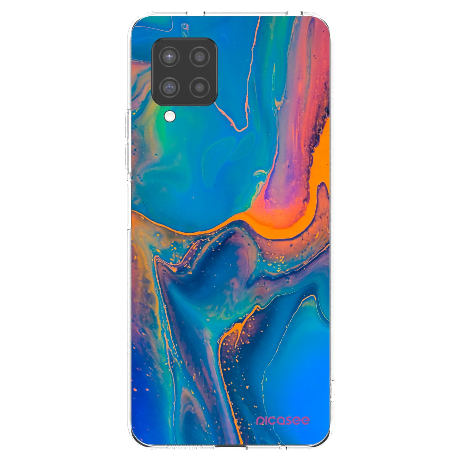 Picasee Samsung Galaxy A42 A426B Hülle - Transparentes Silikon - Rainbow