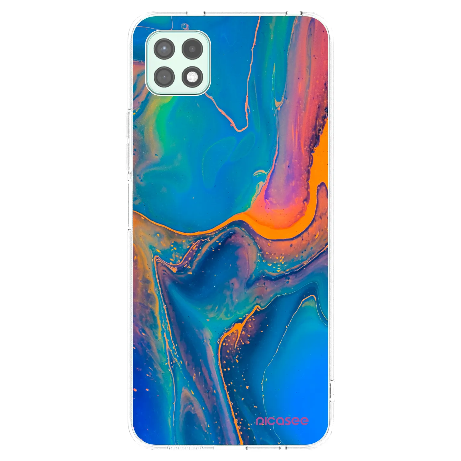 Picasee Samsung Galaxy A22 A226B 5G Hülle - Transparentes Silikon - Rainbow