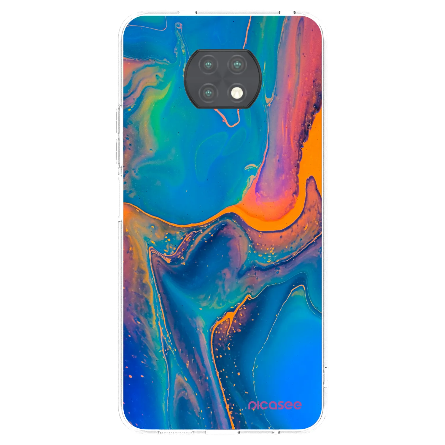Picasee Xiaomi Redmi Note 9T Hülle - Transparentes Silikon - Rainbow