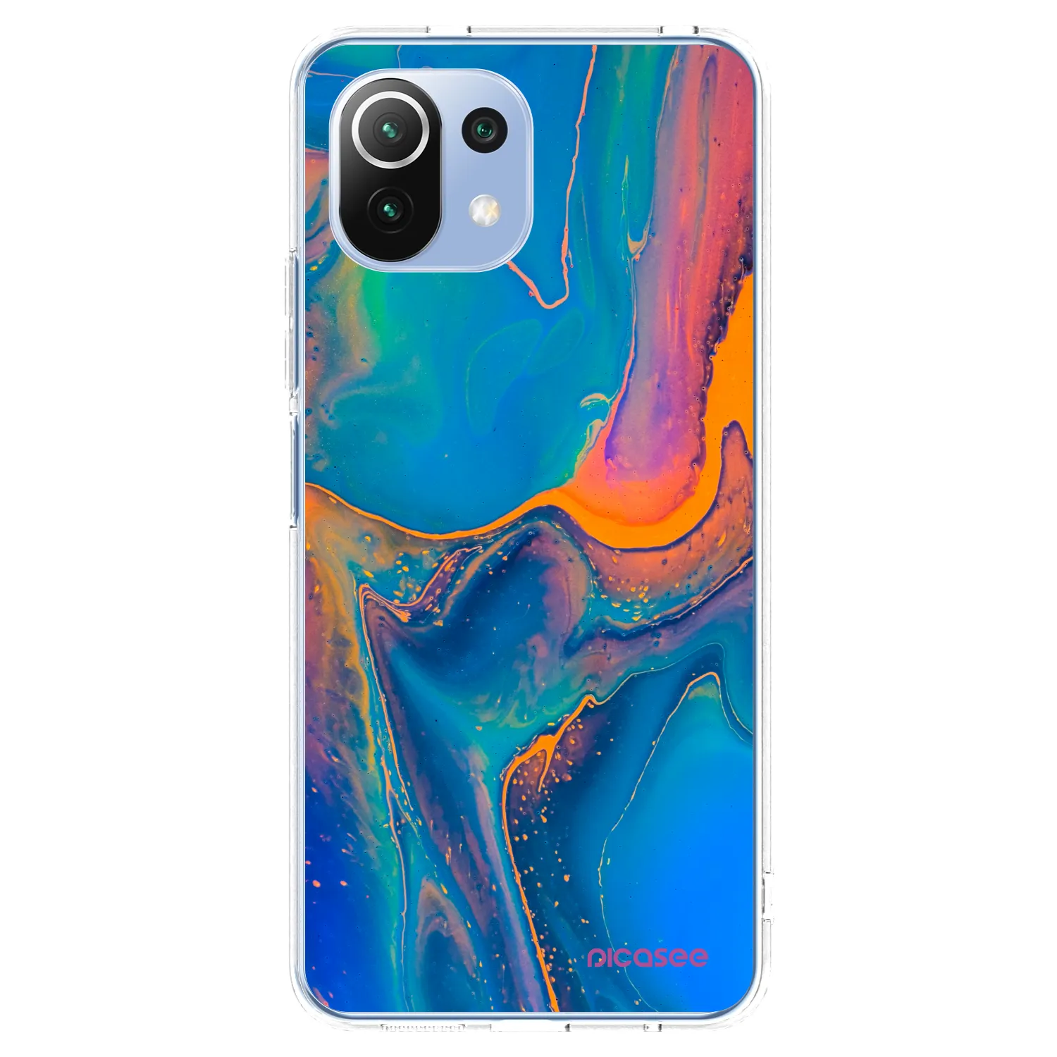 Picasee Xiaomi 11 Lite 5G NE Hülle - Transparentes Silikon - Rainbow