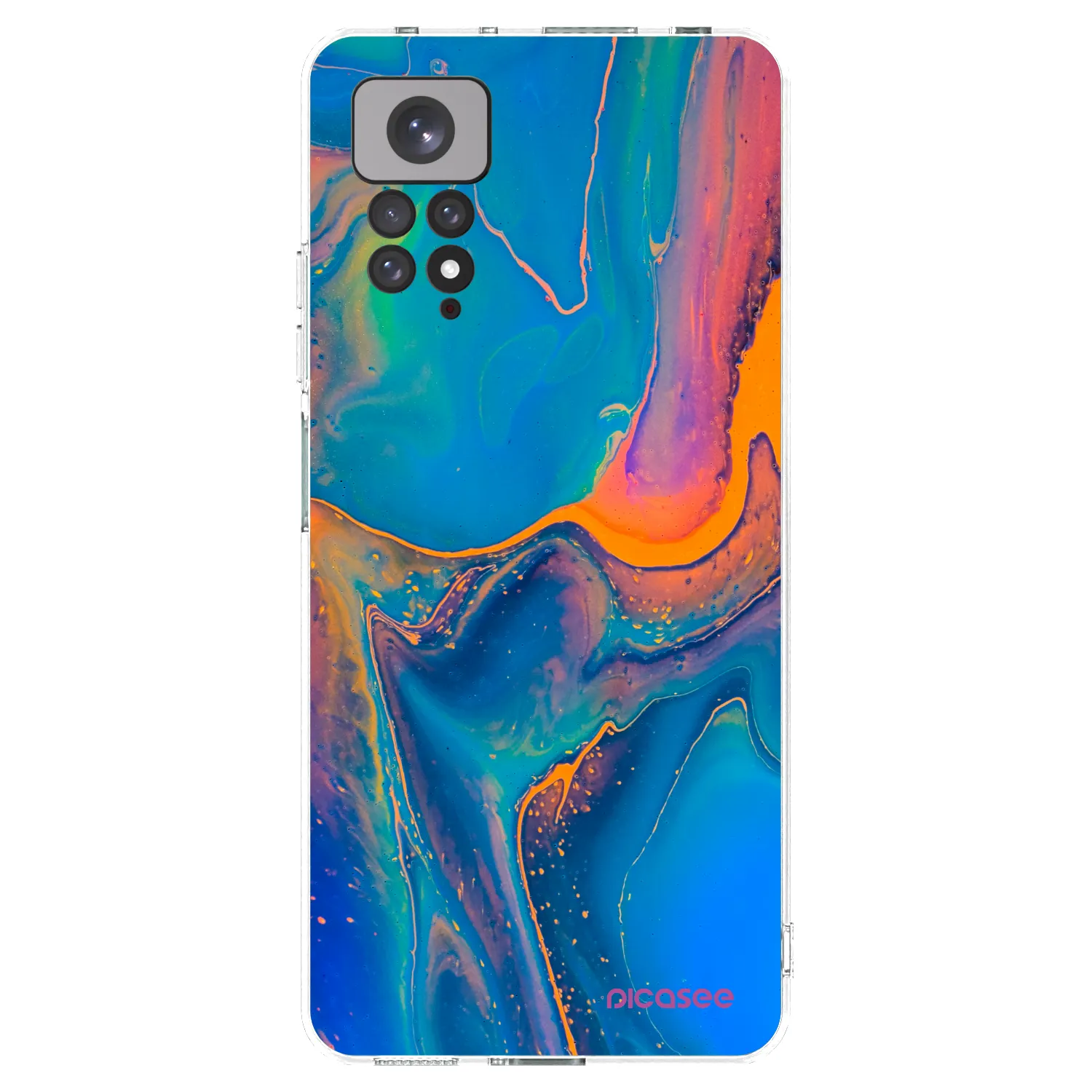 Picasee Xiaomi Redmi Note 11 Hülle - Transparentes Silikon - Rainbow