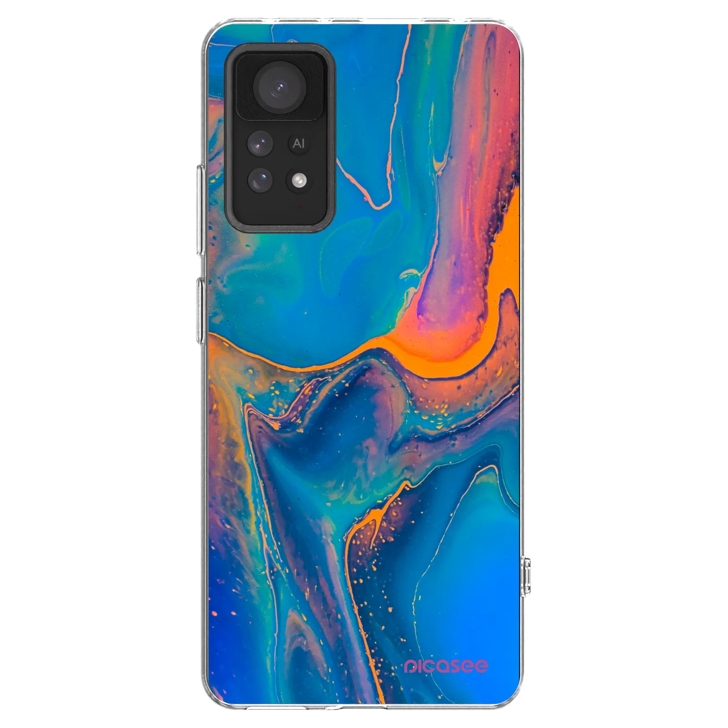 Picasee Xiaomi Redmi Note 11 Pro Hülle - Transparentes Silikon - Rainbow