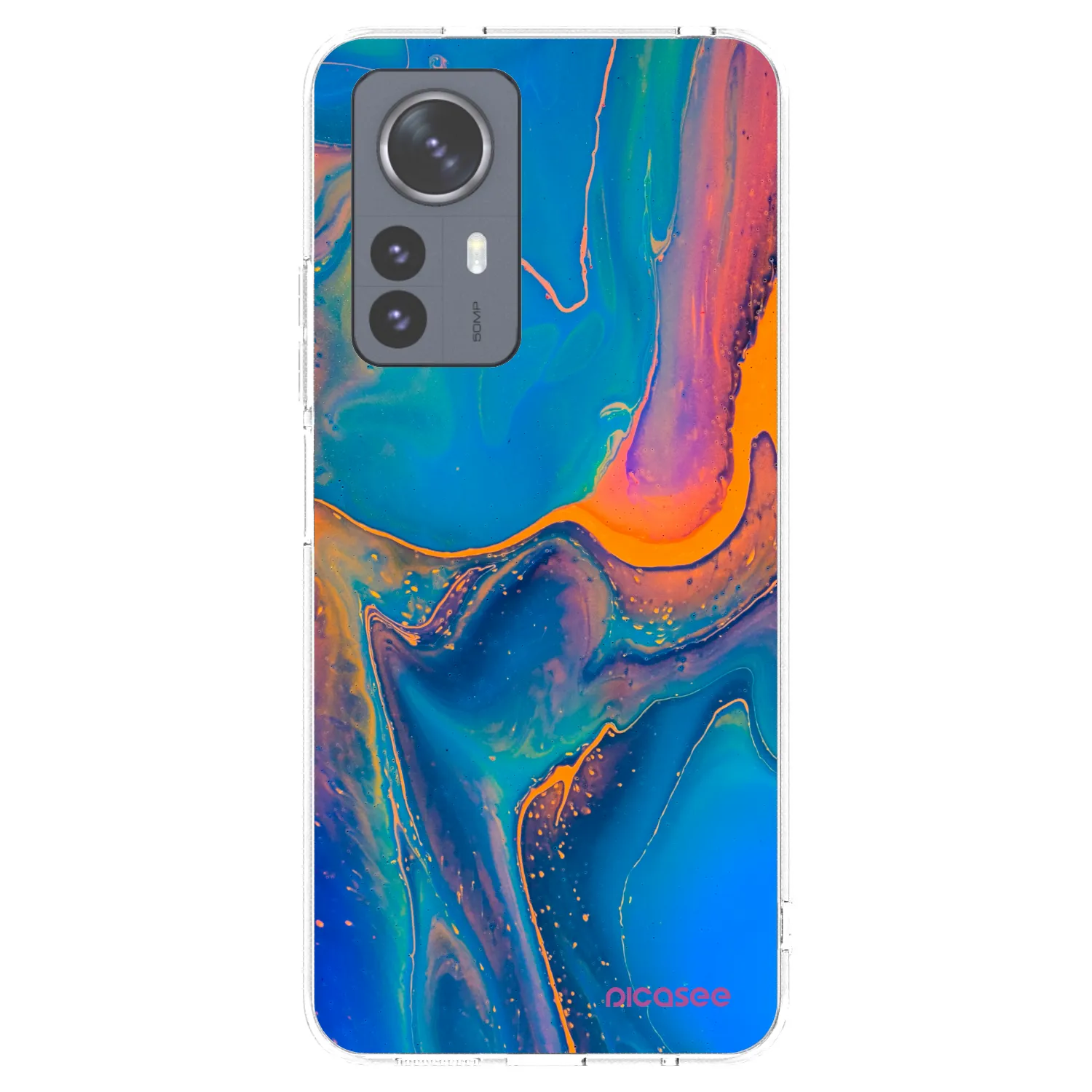 Picasee Xiaomi 12 Pro Hülle - Transparentes Silikon - Rainbow