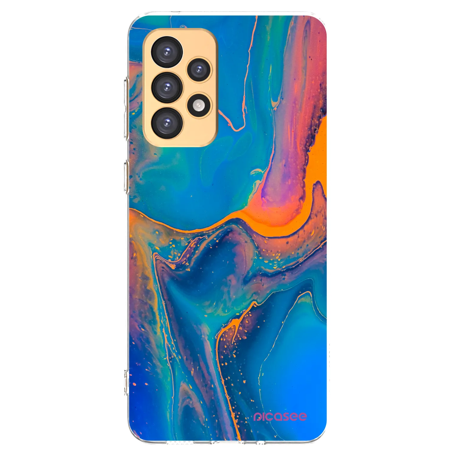 Picasee Samsung Galaxy A33 5G A336 Hülle - Transparentes Silikon - Rainbow