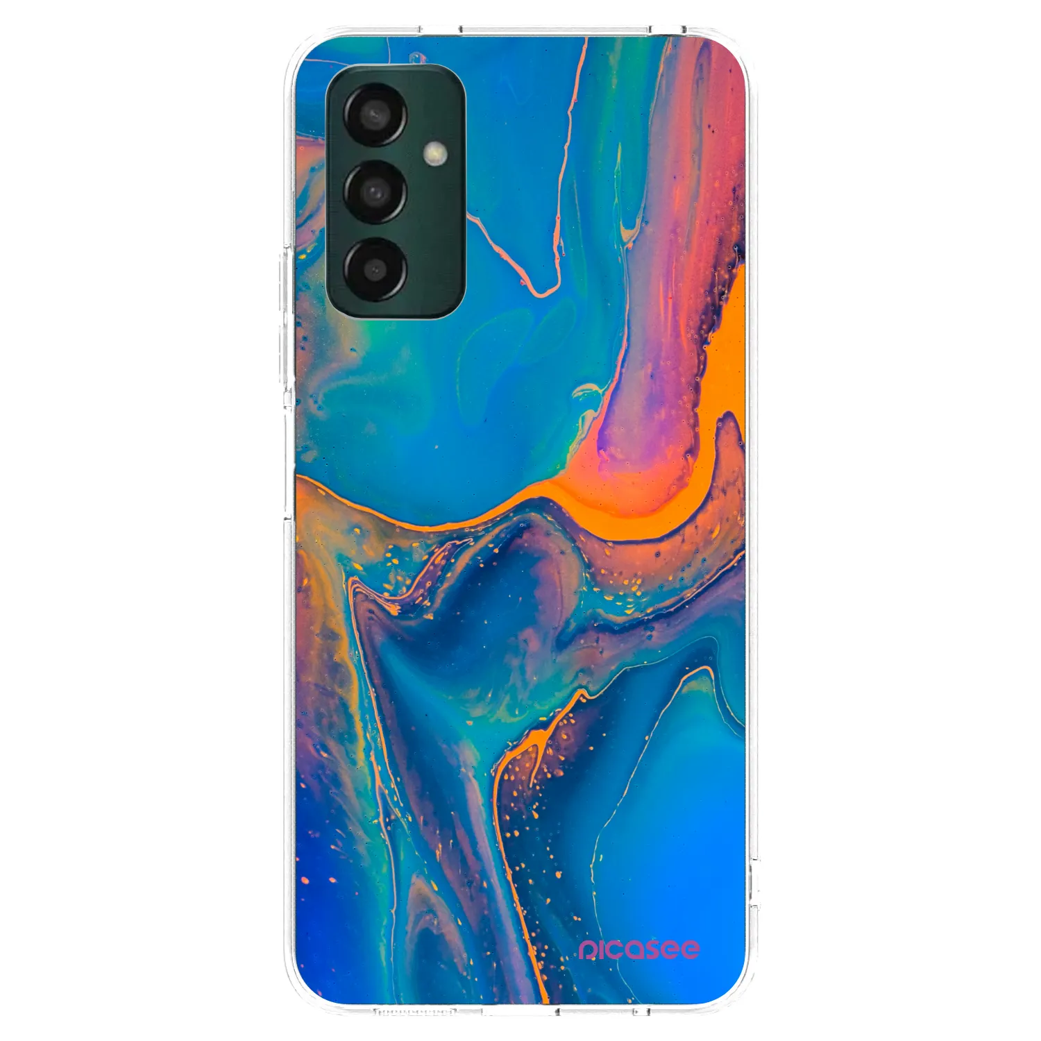 Picasee Samsung Galaxy M23 5G Hülle - Transparentes Silikon - Rainbow