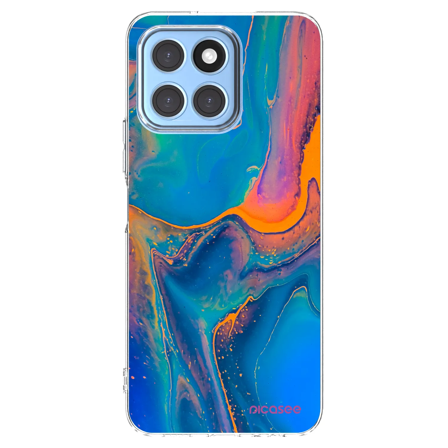 Picasee Honor X8 5G Hülle - Transparentes Silikon - Rainbow