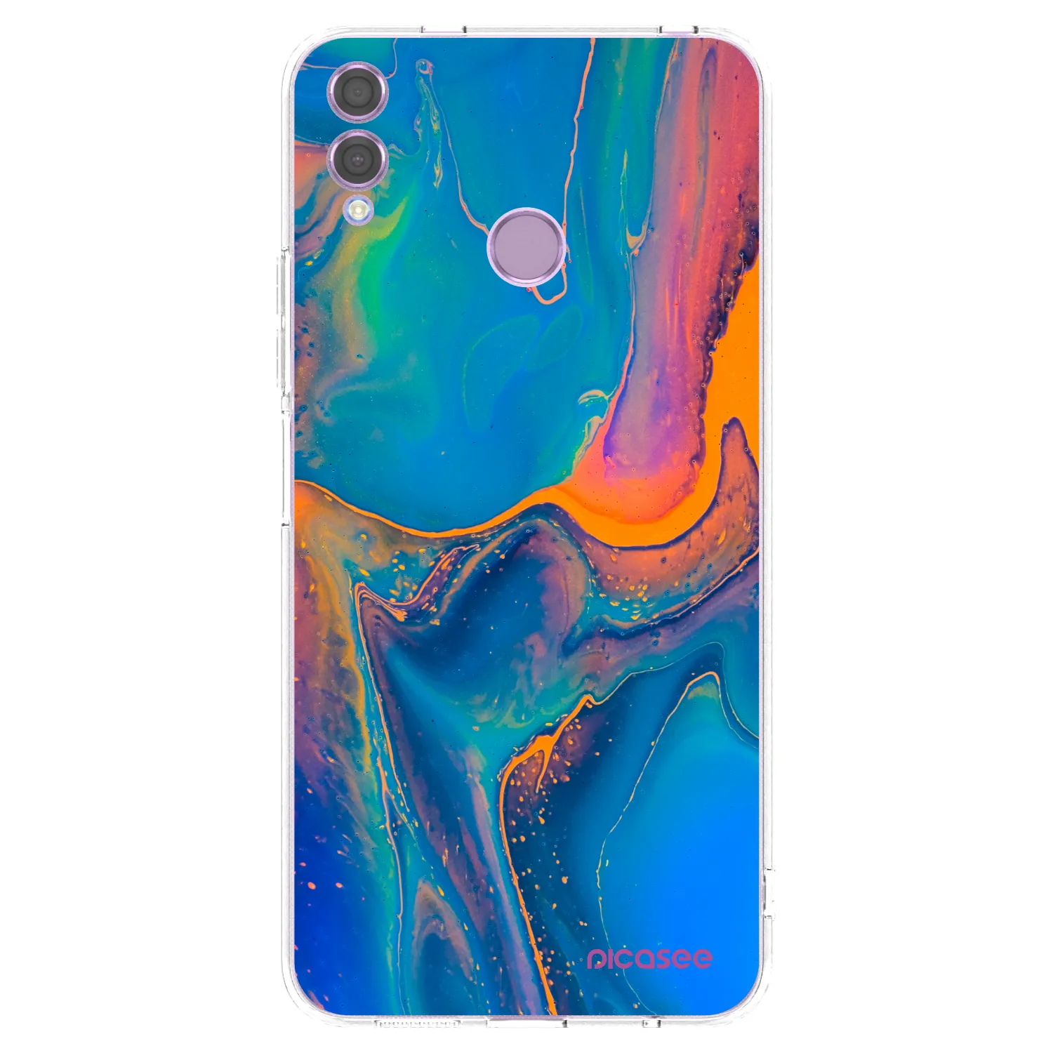 Picasee Honor 8X Hülle - Transparentes Silikon - Rainbow