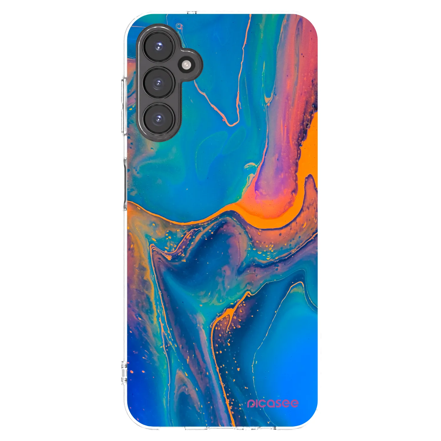 Picasee Samsung Galaxy A14 4G A145R Hülle - Transparentes Silikon - Rainbow