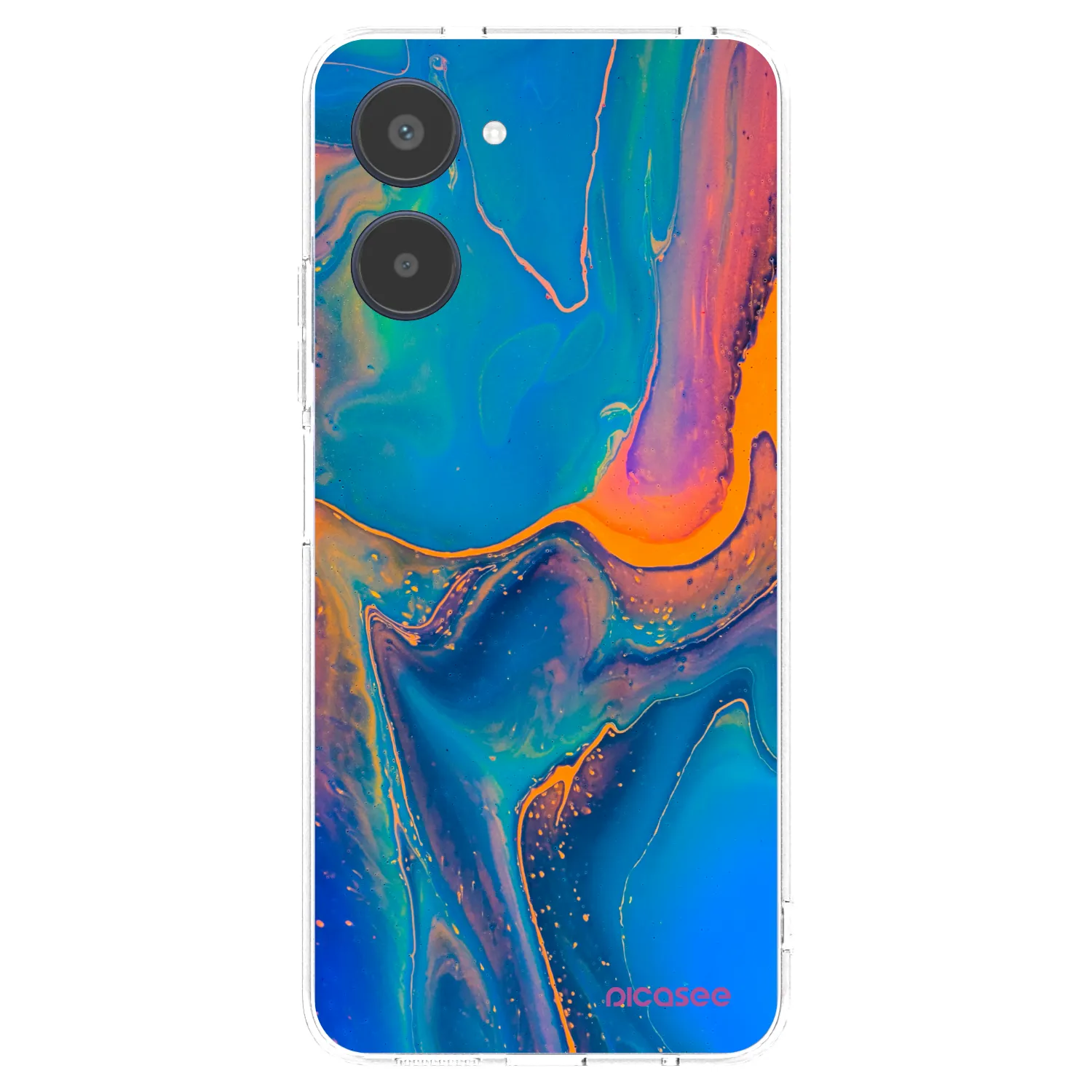 Picasee Realme 10 4G Hülle - Transparentes Silikon - Rainbow