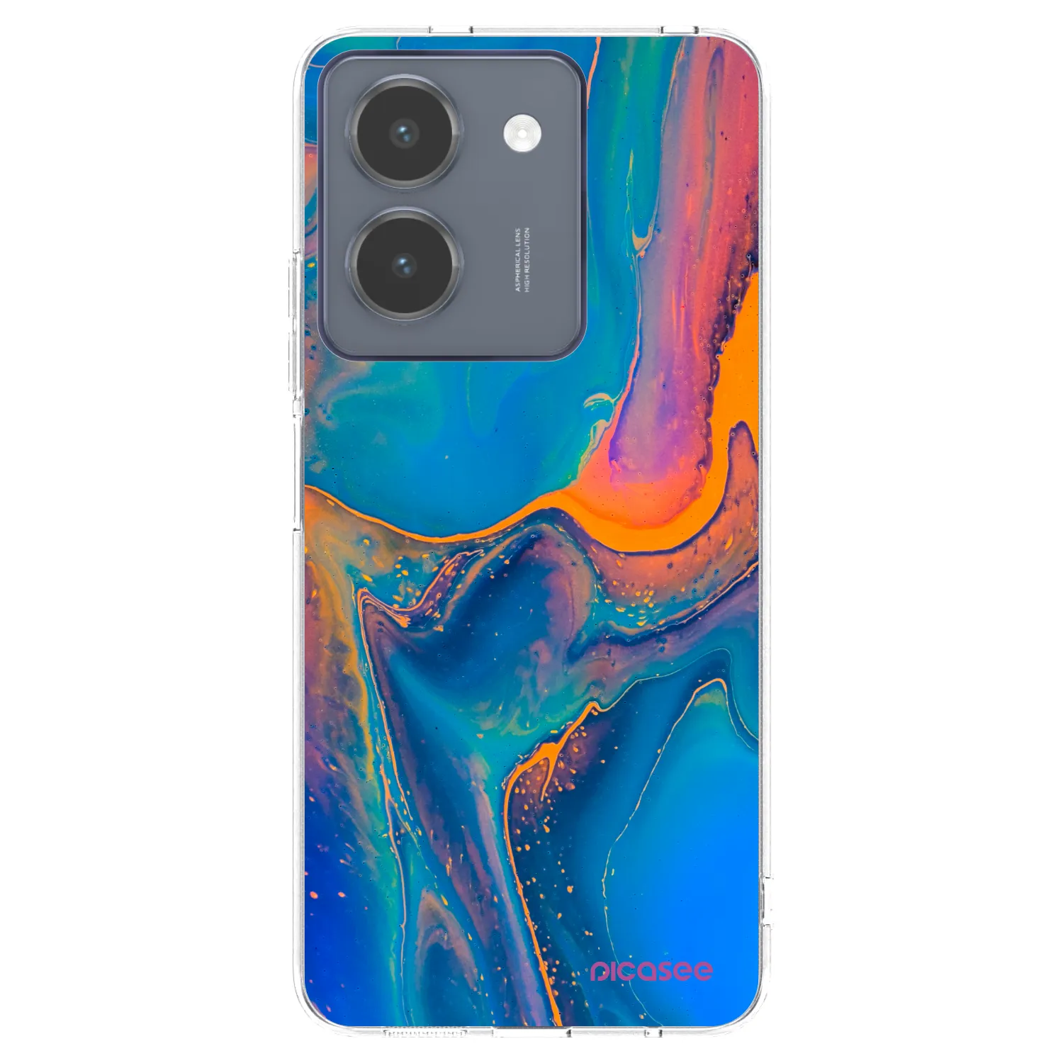 Picasee Vivo Y36 4G Hülle - Transparentes Silikon - Rainbow