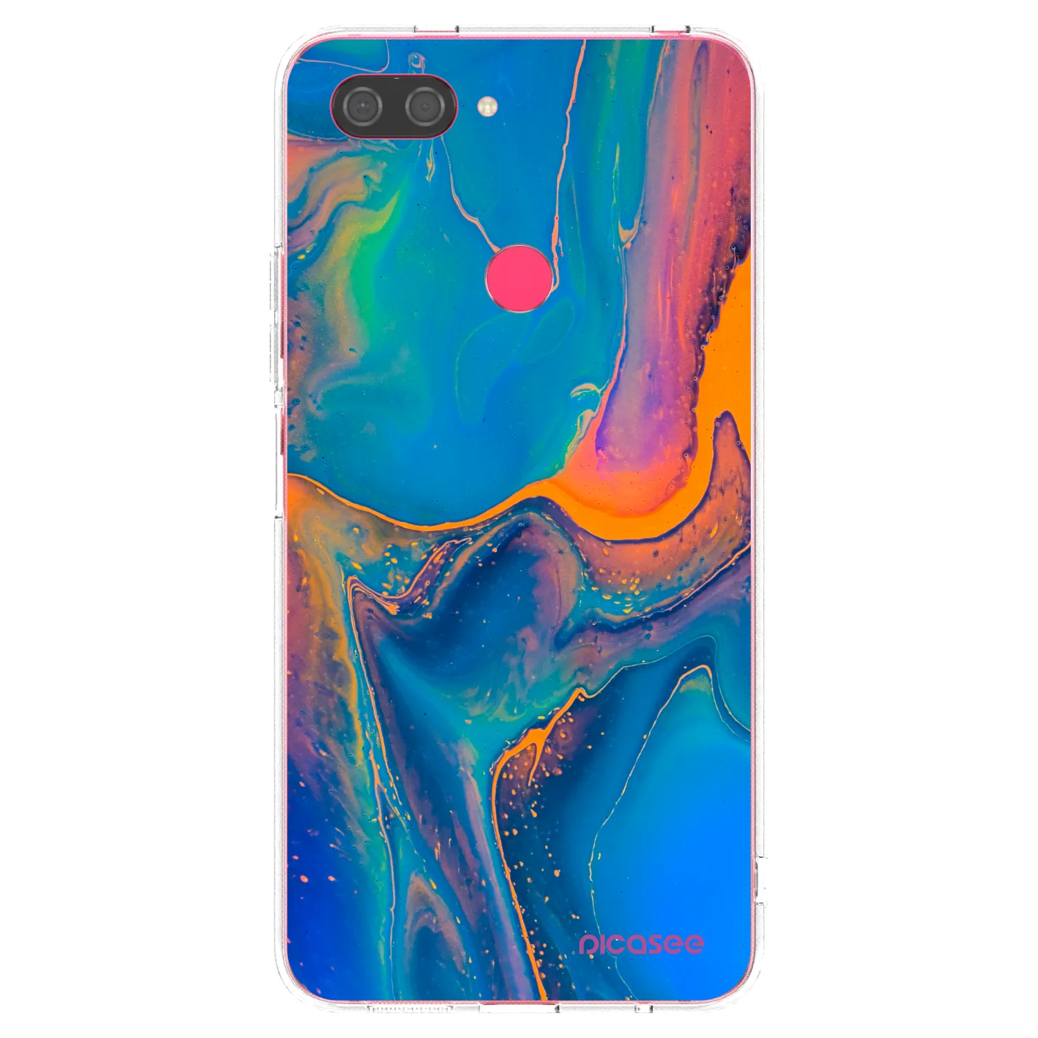 Picasee Xiaomi Mi 8 Lite Hülle - Transparentes Silikon - Rainbow