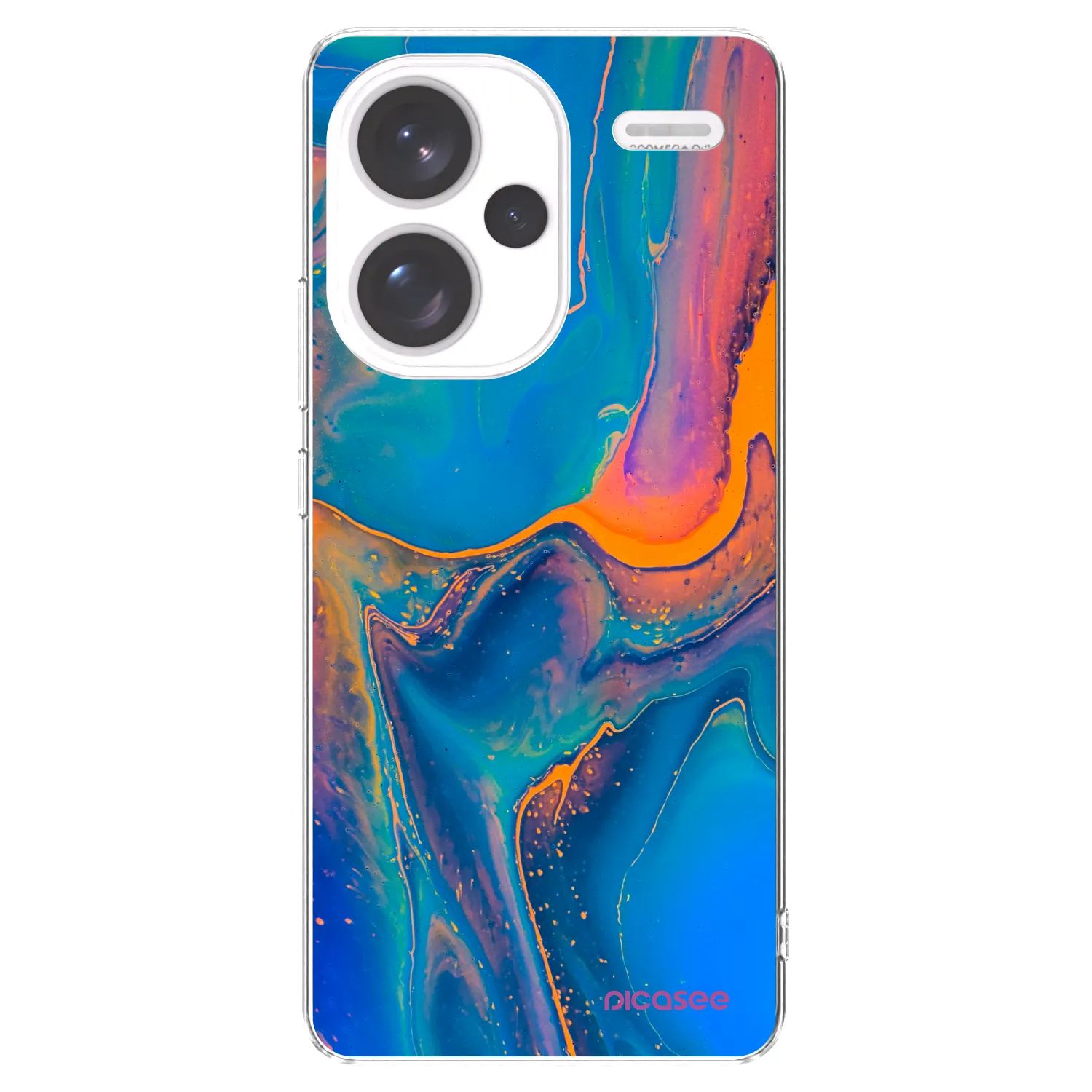 Picasee Xiaomi Redmi Note 13 Pro+ 5G Hülle - Transparentes Silikon - Rainbow
