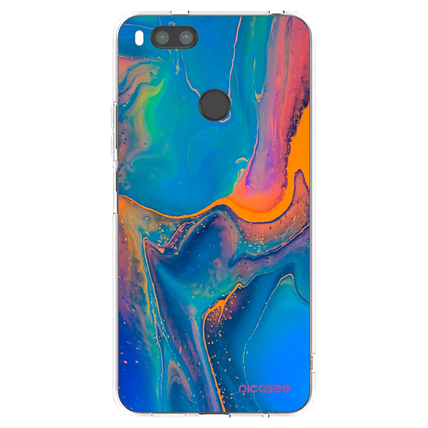 Picasee Xiaomi Mi A1 Global Hülle - Transparentes Silikon - Rainbow