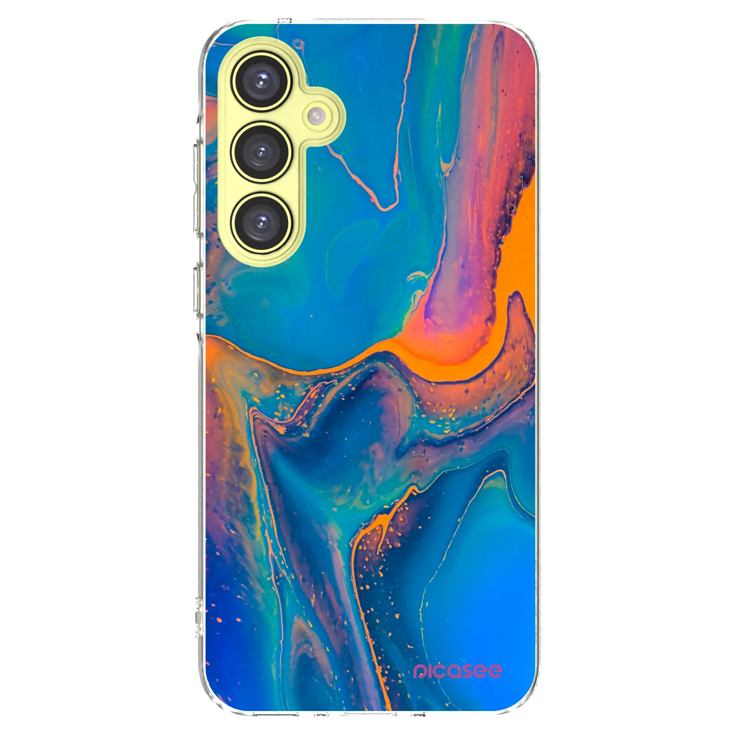 Picasee Samsung Galaxy A35 5G A356B Hülle - Transparentes Silikon - Rainbow