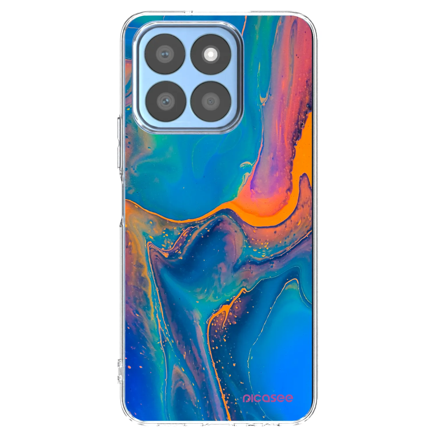 Picasee Honor X8b Hülle - Transparentes Silikon - Rainbow