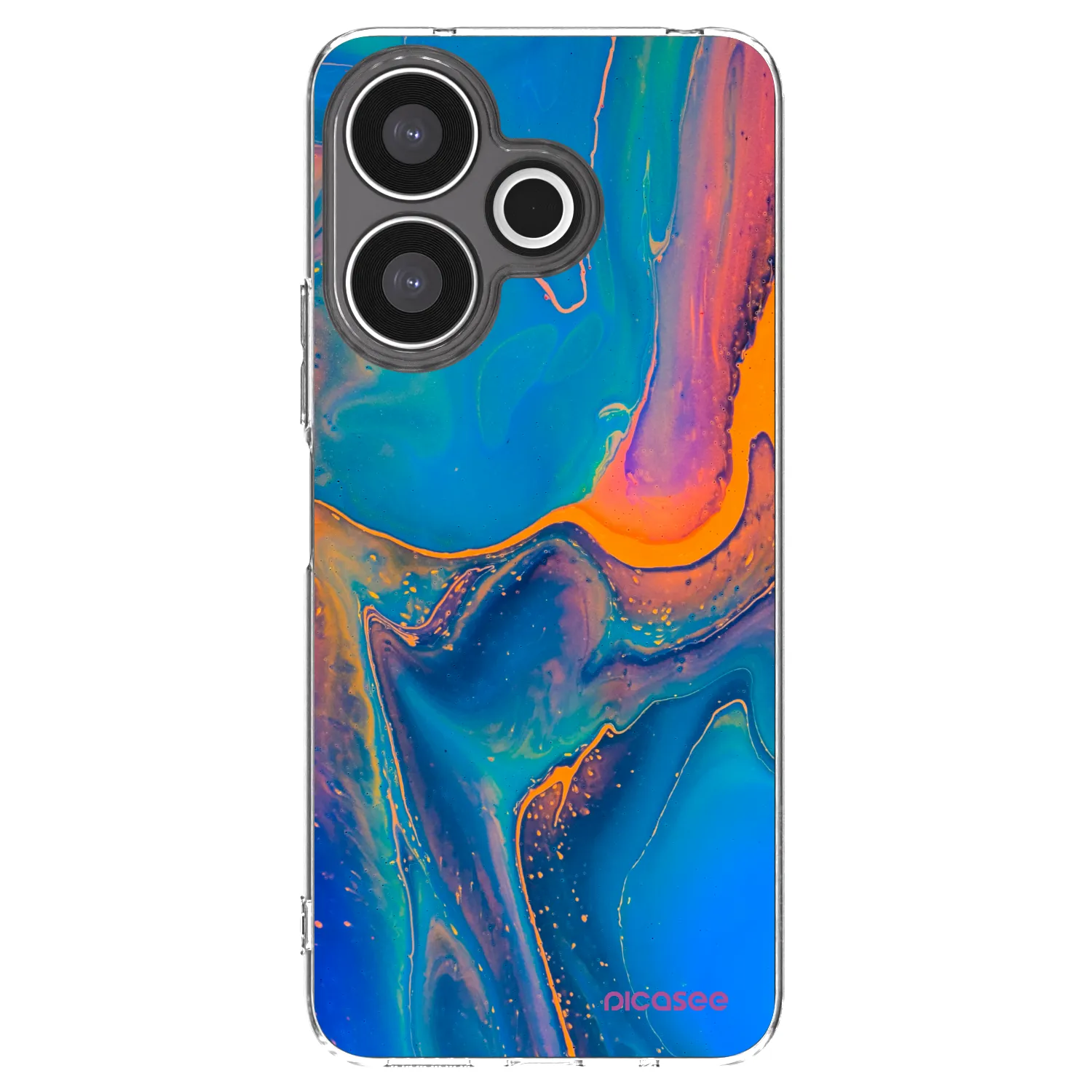 Picasee Xiaomi Redmi 13 4G Hülle - Transparentes Silikon - Rainbow