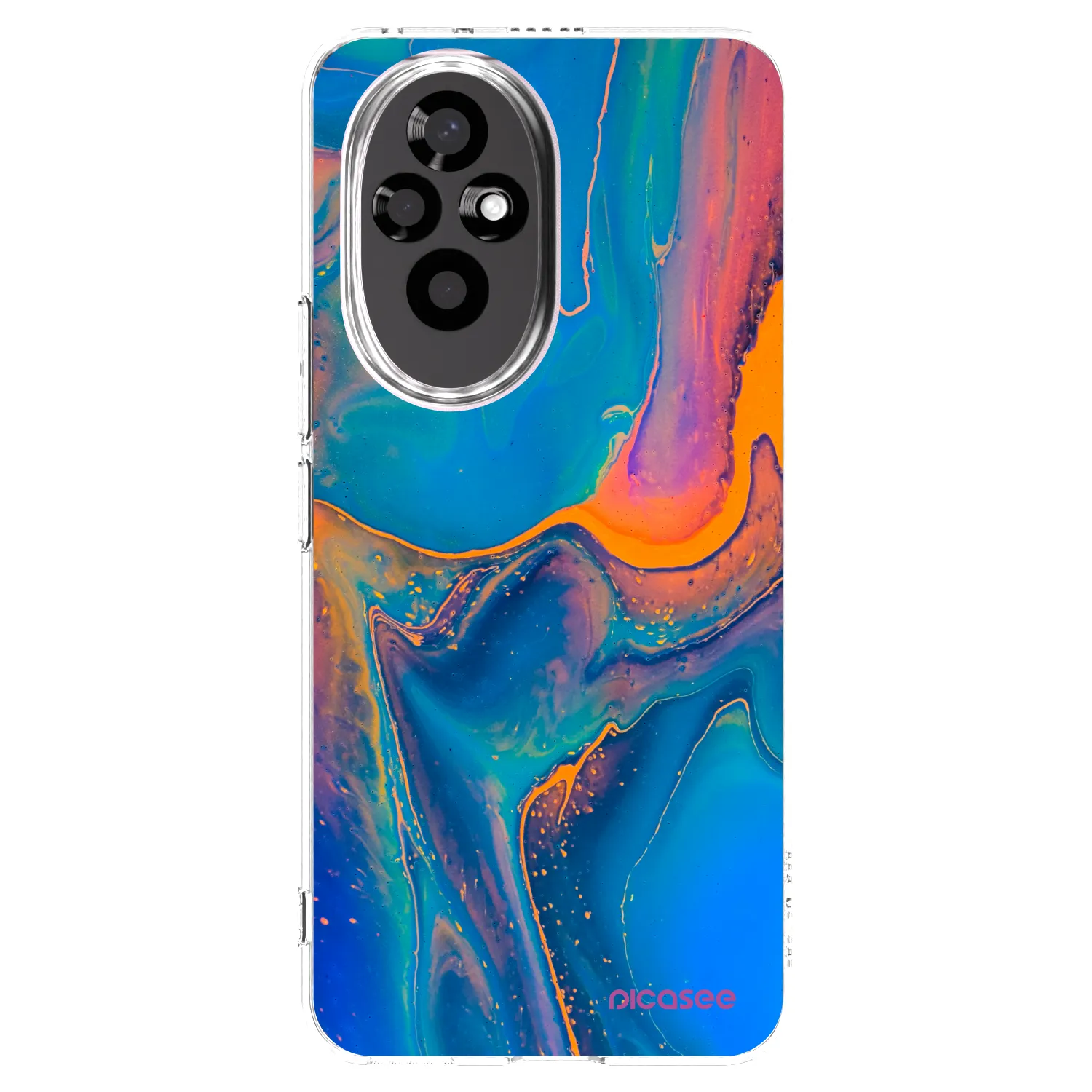 Picasee Honor 200 Pro 5G Hülle - Transparentes Silikon - Rainbow