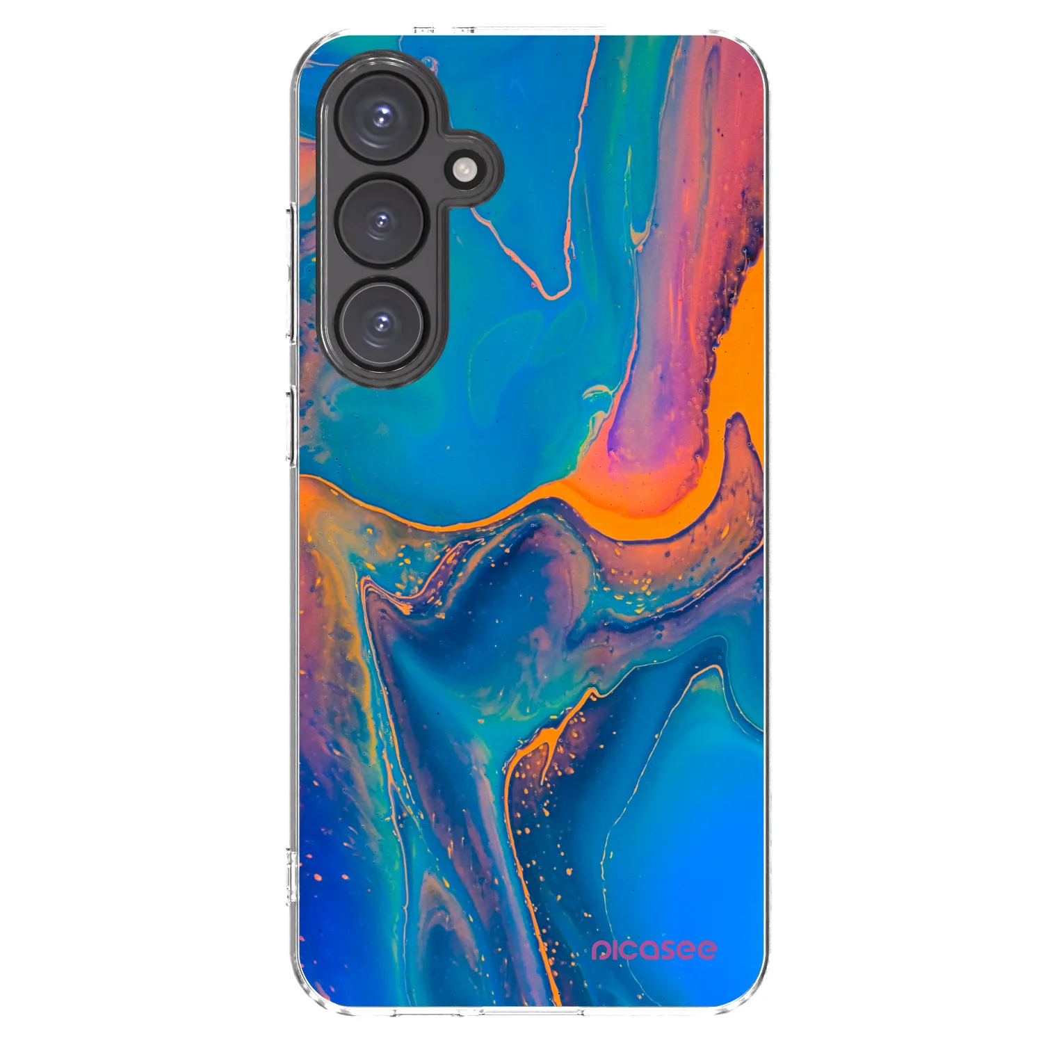 Picasee Samsung Galaxy S24 FE S721B Hülle - Transparentes Silikon - Rainbow