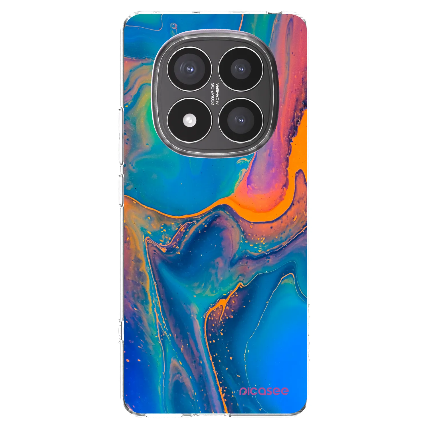 Picasee Xiaomi Redmi Note 14 Pro+ 5G Hülle - Transparentes Silikon - Rainbow