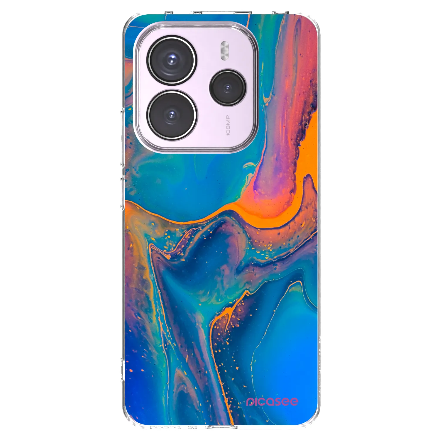 Picasee Xiaomi Redmi Note 14 5G Hülle - Transparentes Silikon - Rainbow