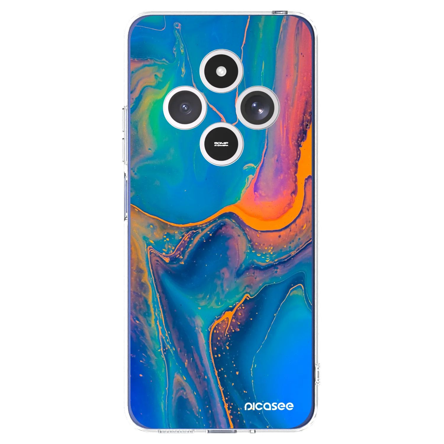 Picasee Xiaomi Redmi 14C Hülle - Transparentes Silikon - Rainbow