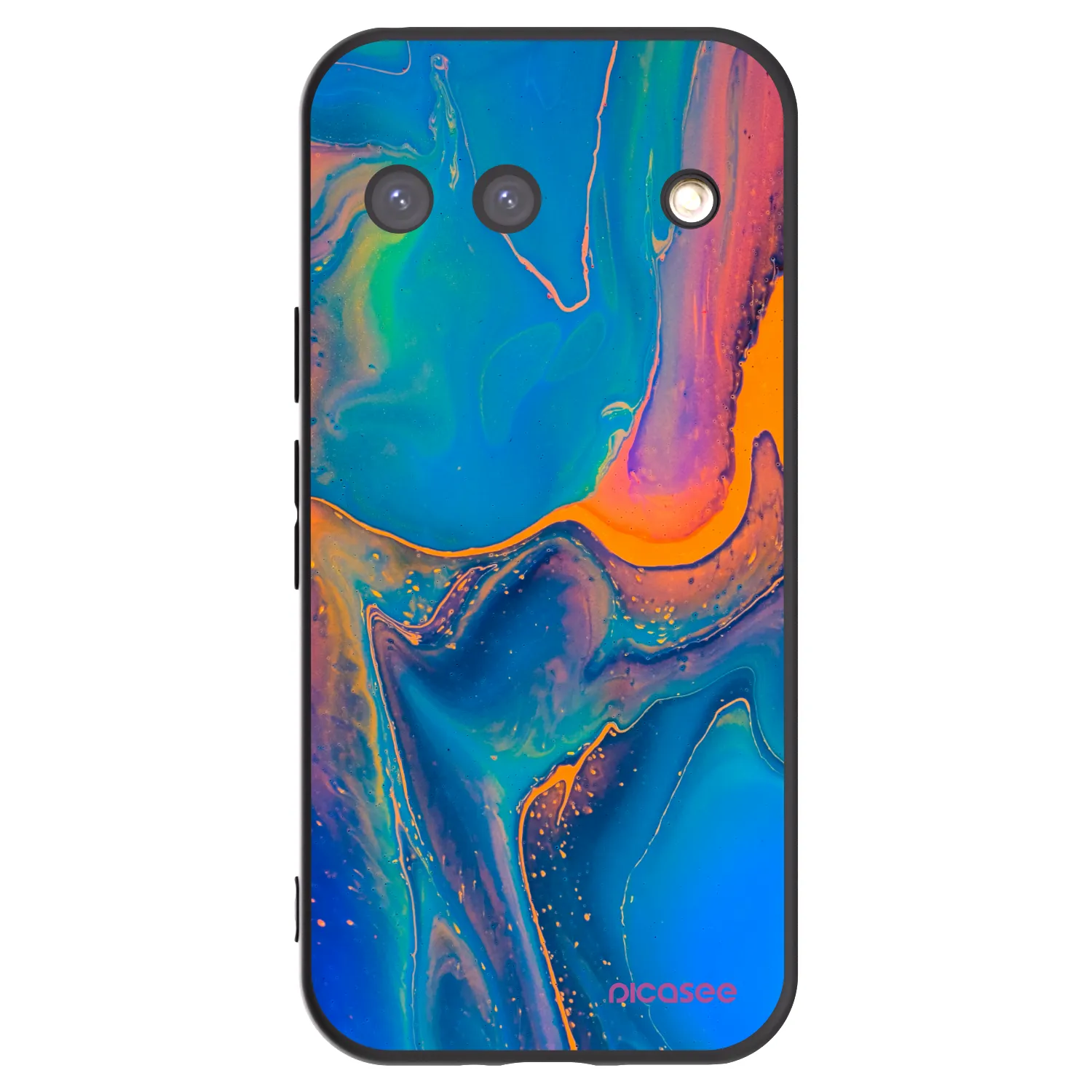 Picasee Google Pixel 9 Hülle - Schwarzes Silikon - Rainbow