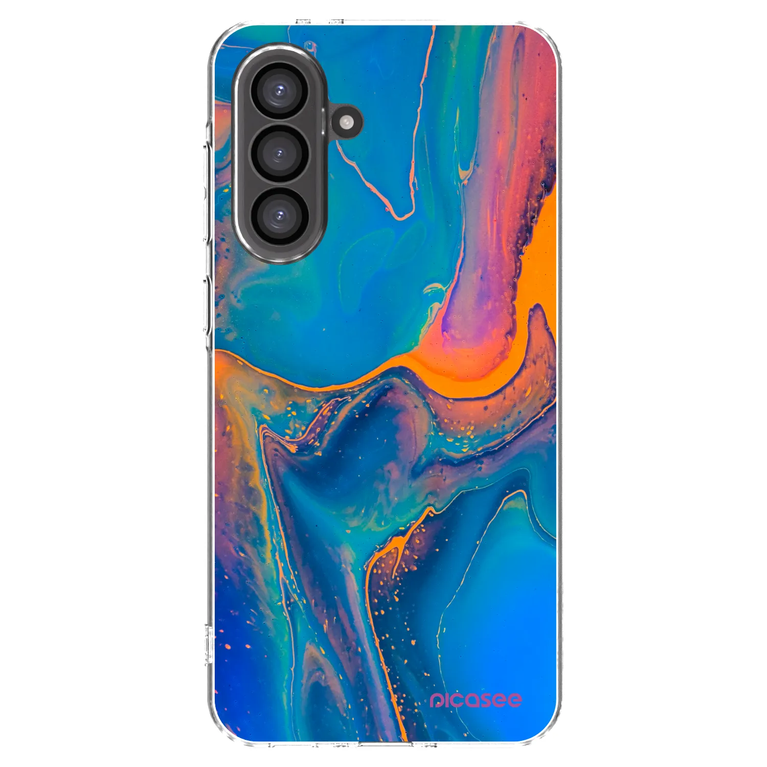 Picasee Samsung Galaxy A56 5G A566B Hülle - Transparentes Silikon - Rainbow