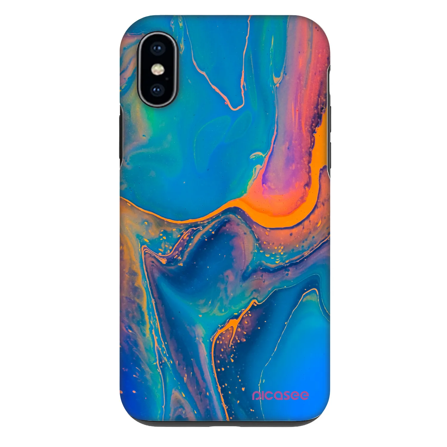 Picasee Fashion Case für Apple iPhone X/XS - Rainbow