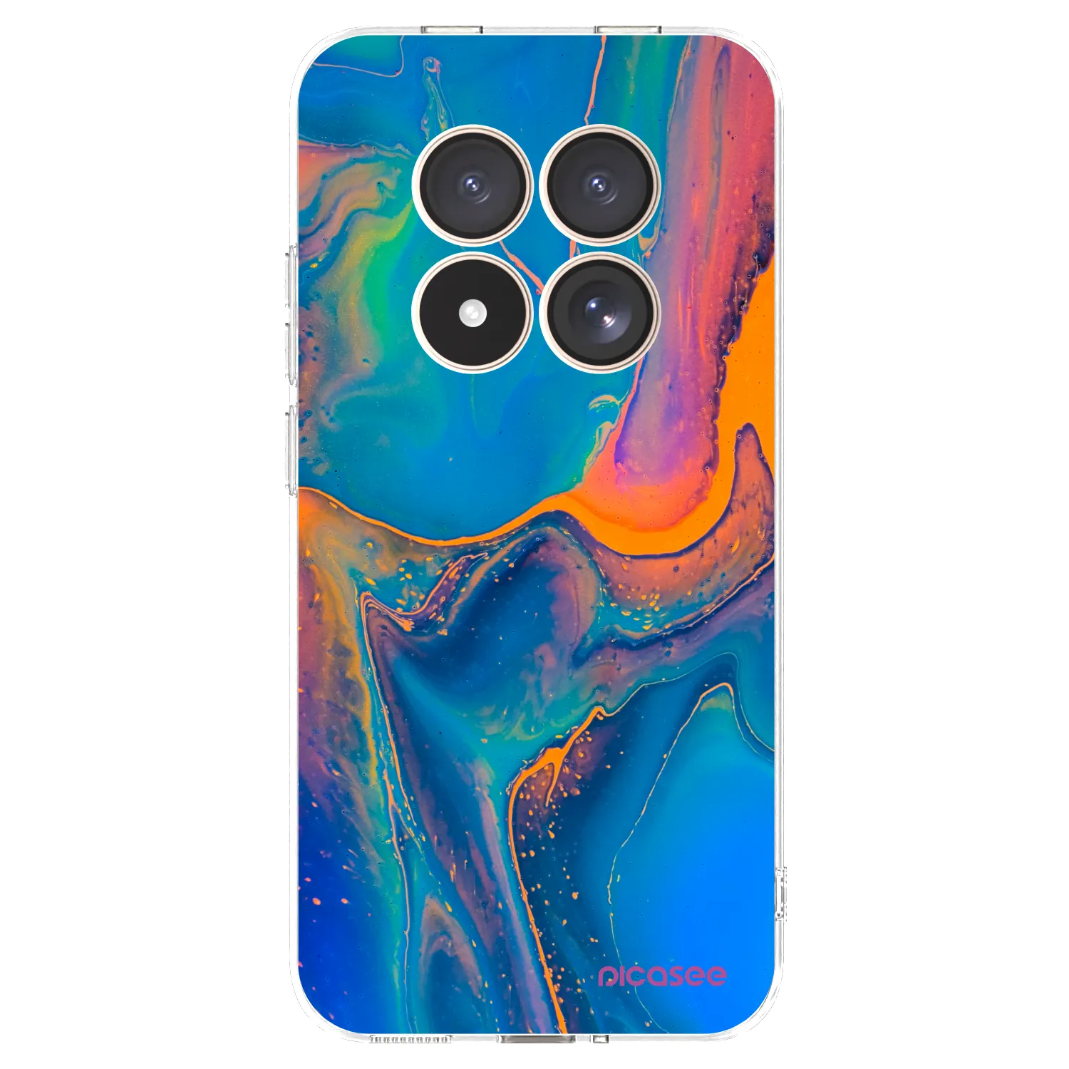 Picasee Xiaomi Redmi Note 15 Pro 4G Hülle - Transparentes Silikon - Rainbow