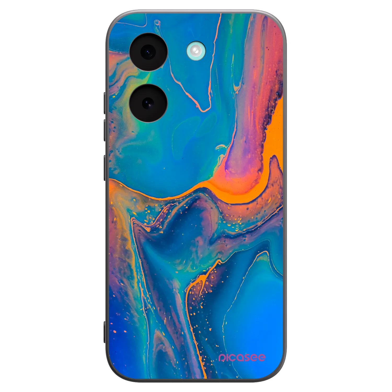 Picasee Xiaomi Poco X8 Pro Hülle - Schwarzes Silikon - Rainbow