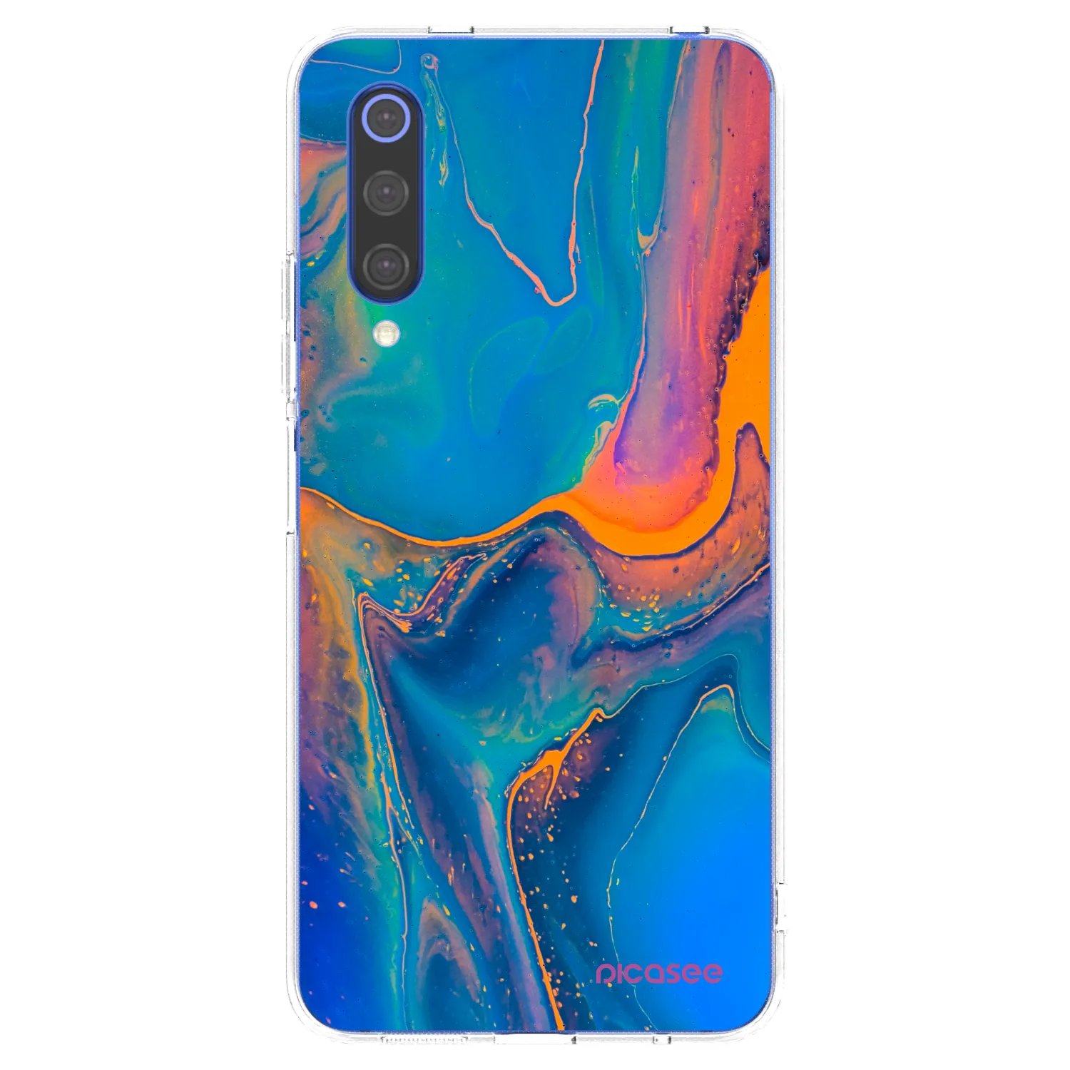Picasee Xiaomi Mi 9 SE Hülle - Transparentes Silikon - Rainbow