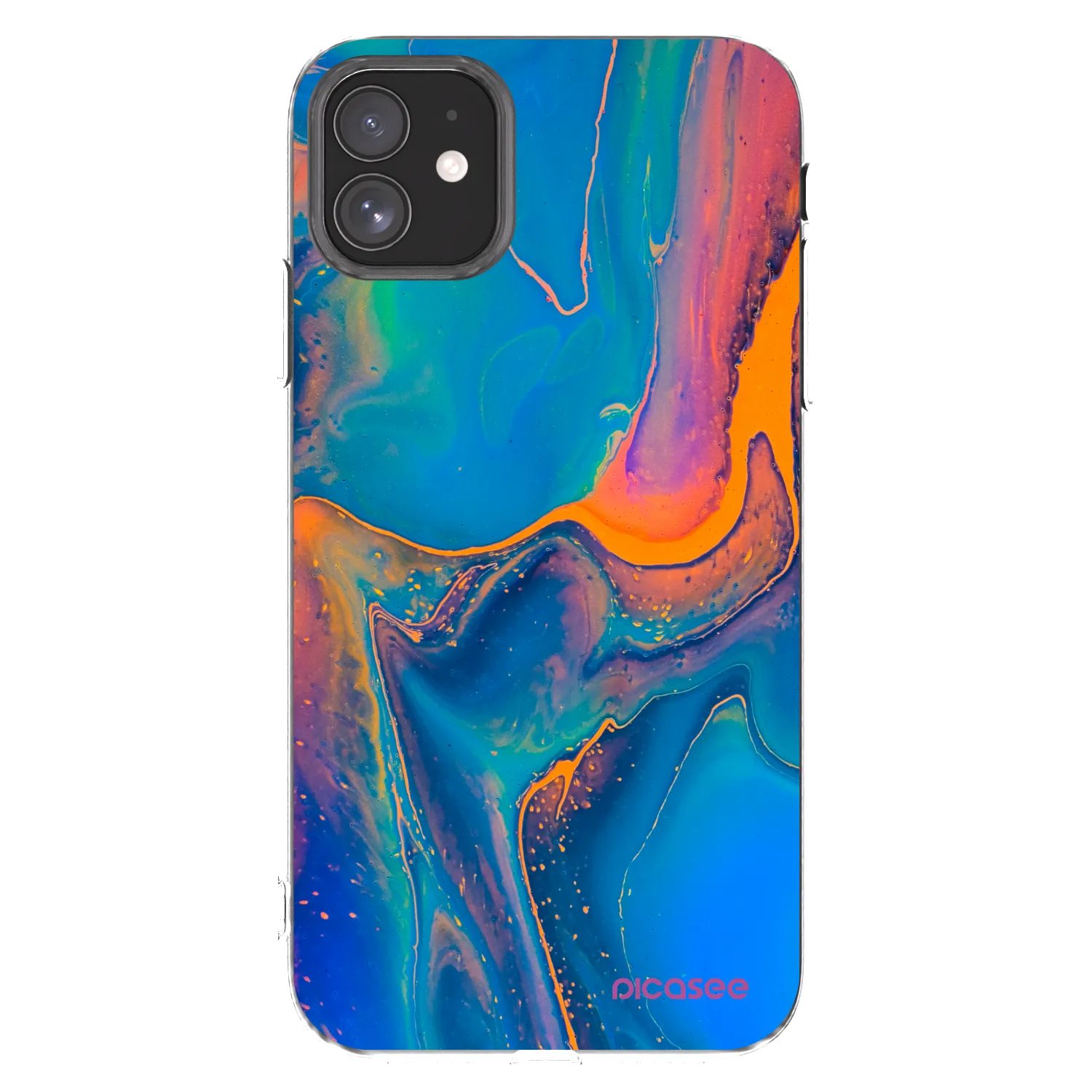 Picasee Apple iPhone 11 Hülle - Transparentes Silikon - Rainbow