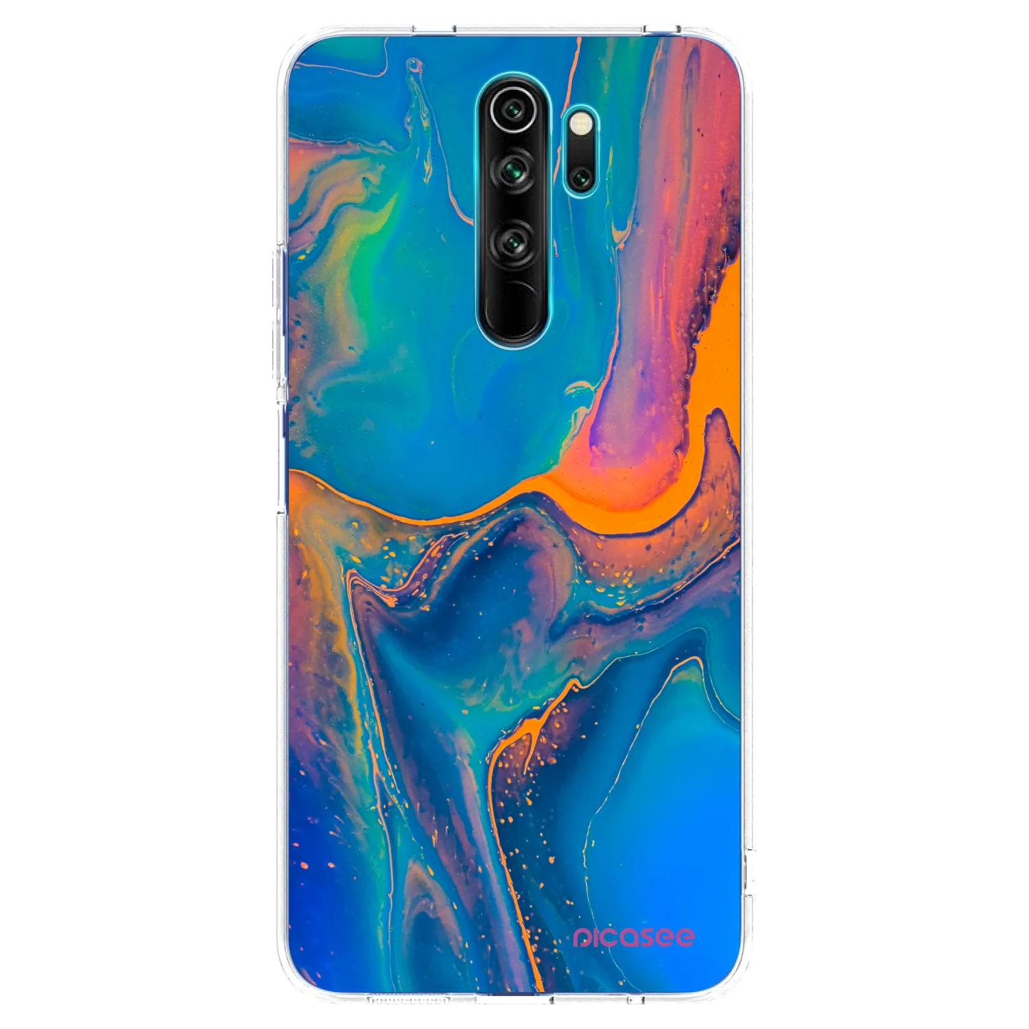 Picasee Xiaomi Redmi Note 8 Pro Hülle - Transparentes Silikon - Rainbow