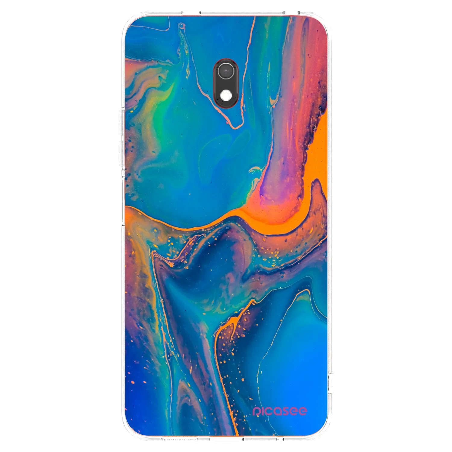 Picasee Xiaomi Redmi 8A Hülle - Transparentes Silikon - Rainbow