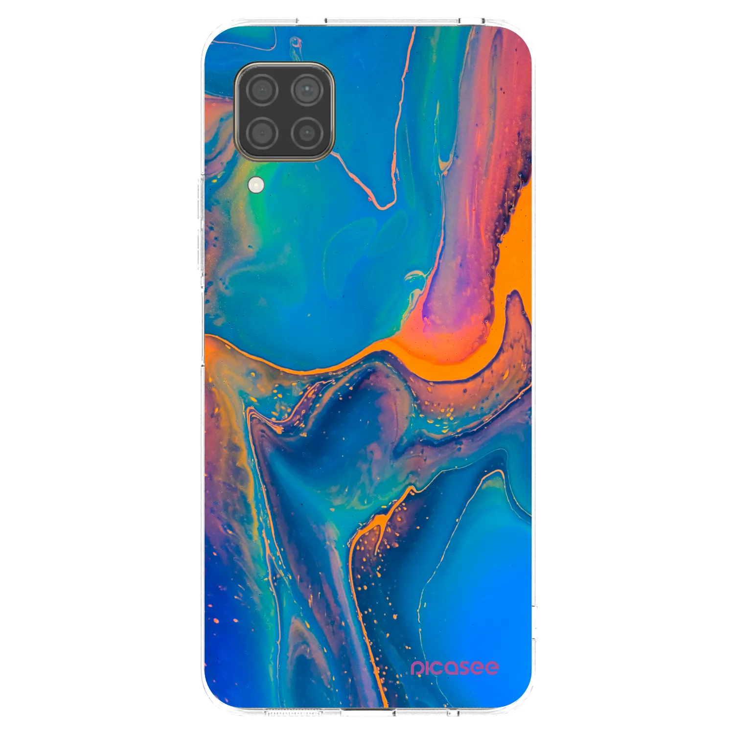 Picasee Huawei P40 Lite Hülle - Transparentes Silikon - Rainbow