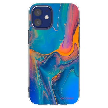 Picasee Apple iPhone 12 mini Hülle - Transparentes Silikon - Rainbow