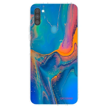 Picasee Samsung Galaxy M11 Hülle - Transparentes Silikon - Rainbow