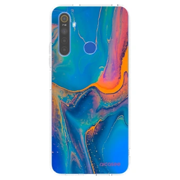 Picasee Realme 5 Hülle - Transparentes Silikon - Rainbow