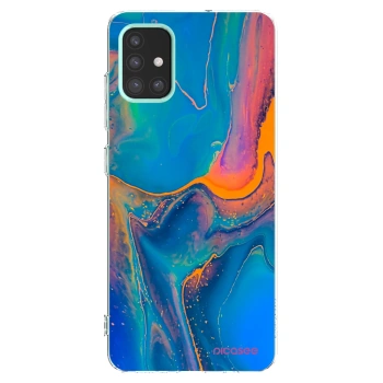 Picasee Samsung Galaxy M31s Hülle - Transparentes Silikon - Rainbow