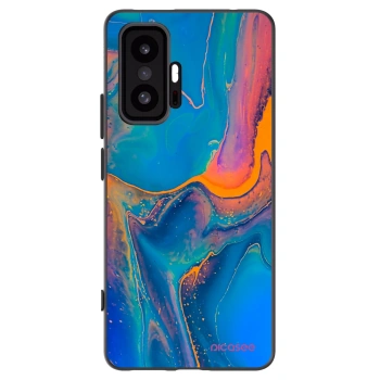 Picasee Xiaomi 11T Hülle - Schwarzes Silikon - Rainbow