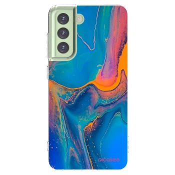 Picasee Samsung Galaxy S21 FE 5G Hülle - Transparentes Silikon - Rainbow