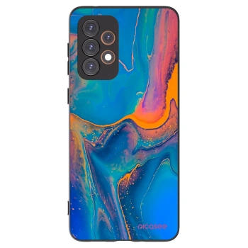 Picasee Samsung Galaxy A33 5G A336 Hülle - Schwarzes Silikon - Rainbow