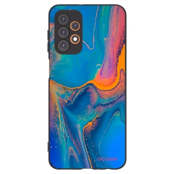 Picasee Samsung Galaxy A23 A236B 5G Hülle - Schwarzes Silikon - Rainbow